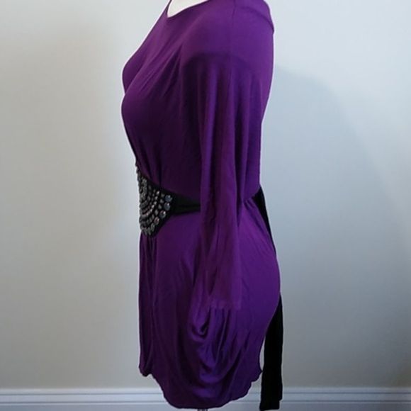 Bebe Lillian jeweled long sleeve dress XS - Picture 5 of 8